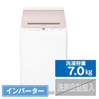 シャープ 7．0kgインバーター全自動洗濯機 ピンク系 ES-GV7JP