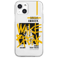Dparks iPhone 13用ソフトクリアケース AWAKEN YELLOW DS21141I13