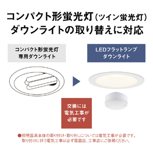 パナソニック LEDフラットランプダウンライト(100形相当 電球色) HH-SN0004L-イメージ8