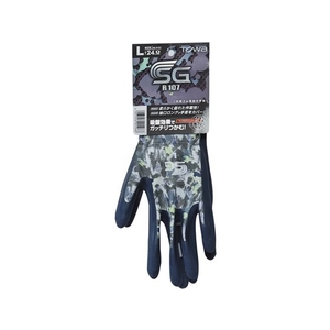 東和コーポレーション トワロン/天然ゴム背抜き手袋 SG-R107 ぼかし柄グレー L FC018FV-1373702-イメージ7