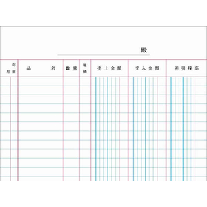 コクヨ バインダー帳簿用 三色刷 売上帳 A5 F804030-ﾘ-152-イメージ2