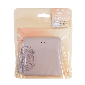 クオリティトラストジャパン TYPE-C1ポート/USB1ポート モバイルバッテリー(5000mAh) CHOOSE FUN オリジナル パープル QTC-0505EDPU-イメージ5