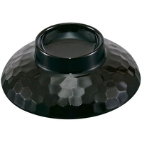 江部松商事 EBM/メラミン 亀甲吸物椀 蓋 溜内黒 GW-364TM-B FC792KZ-0462080