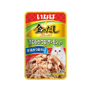 いなば 金のだし パウチ まぐろ・かつお サーモン入り 40g FCU3026-イメージ1