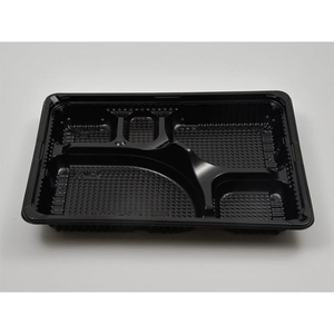 シーピー化成 弁当容器 CZ-223 BS黒 本体(N) 50枚 FCG338V-00297241-イメージ2