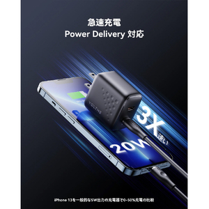 VOLTME Revo 20 Duo Lite CC 充電器 ブラック V2086-イメージ2