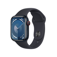 Apple Apple Watch Series 9(GPS + Cellularモデル)- 41mm ミッドナイトアルミニウムケースとミッドナイトスポーツバンド - M/L MRHT3JA