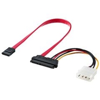 サンワサプライ 一体型シリアルATAケーブル(0．3m) TK-PWSATA7-03