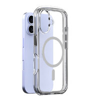 araree iPhone 16用DUPLE M AIR ライトグレー AR27143I16