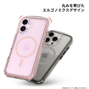 araree iPhone 16用DUPLE M AIR ライトグレー AR27143I16-イメージ5