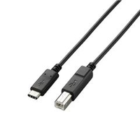 エレコム USB2．0ケーブル(認証品、C-B) 2．0m ブラック U2C-CB20NBK