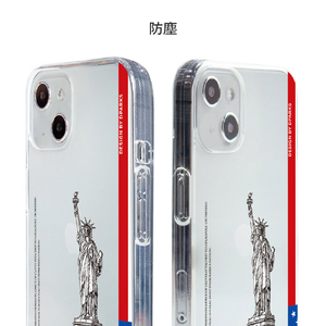 Dparks iPhone 14用ソフトクリアケース The 自由の女神 DS24143I14-イメージ10