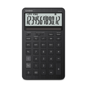 カシオ ジャスト型スタイリッシュ電卓 アイアンブラック JF-M200-BK-N-イメージ2