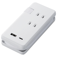 エレコム 15W USB-A×1+USB-C×1 モバイルUSBタップ ホワイト MOT-U13-2302WH