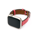WEARPLANET Apple Watch 49/45/44/42mm用Slim Line クラシック本革バンド カリプソピンク WP23143AW