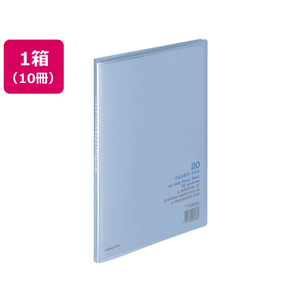 コクヨ クリヤーブック〈キャリーオール〉固定式 A4 20ポケット 青 10冊 1箱(10冊) F836109-ﾗ-1B-イメージ1