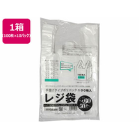 紺屋商事 レジ袋透明東60西50号 100枚×10P FCE254U-00722460