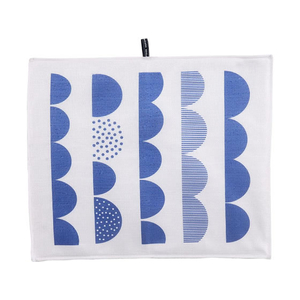 サンベルム 食器乾燥マット 33×40cm ブルー ウェーブ FCJ398P-K75102-イメージ1