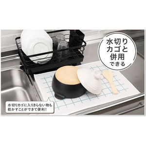 サンベルム 食器乾燥マット 33×40cm ブルー ウェーブ FCJ398P-K75102-イメージ5