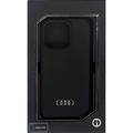 AUDI iPhone 15 Pro用シリコンケース ブラック AULSRIP15PQ3D1BK