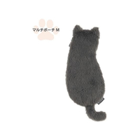 ナカバヤシ ねこのせ マルチポーチM 灰ロシアン FCB332G-NNS-MP02GY