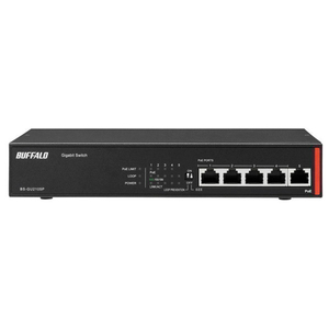 ＢＵＦＦＡＬＯ PoE給電 Gigaスイッチ 5ポート BS-GU21Pシリーズ ブラック BS-GU2105P-イメージ3