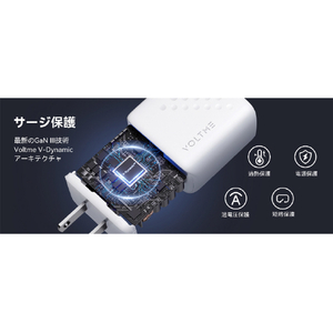 VOLTME USB急速充電器 Revo 35 Duo Lite USB PD(パワーデリバリー)対応 35W USB-C×2ポート ホワイト V2089-イメージ14