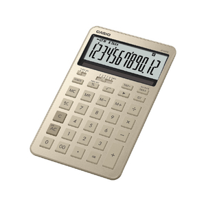 カシオ ジャスト型スタイリッシュ電卓 シャイニーゴールド JF-M200-GD-N-イメージ1