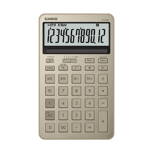 カシオ ジャスト型スタイリッシュ電卓 シャイニーゴールド JF-M200-GD-N-イメージ2