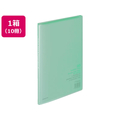 コクヨ クリヤーブック〈キャリーオール〉固定式 A4 20ポケット 緑 10冊 1箱(10冊) F836110-ﾗ-1G
