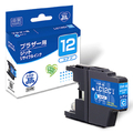 JIT ブラザー(brother) LC12C対応 ジットリサイクルインクカートリッジ シアン JIT-B12C