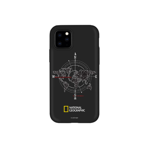 National Geographic iPhone 11 Pro用ケース Compass Case Double Protective ブラック NG17144I58R-イメージ1