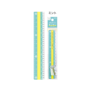 クツワ モジサシ定規 16cm ミント FC528MW-KB033MT-イメージ2