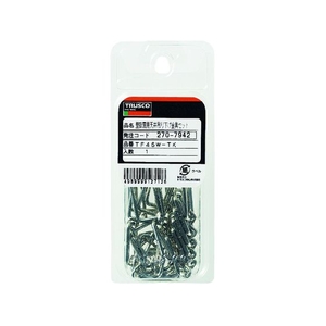 トラスコ中山 ゴムロープ用金具フック 10個入 FC468FW-2836891-イメージ3