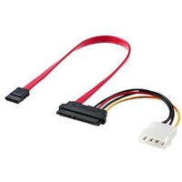 サンワサプライ 一体型シリアルATAケーブル(0．5m) TK-PWSATA7-05