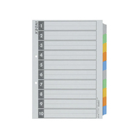 ジョインテックス インデックス A4タテ 5色10山 5組 FC28005-D026J-10Y