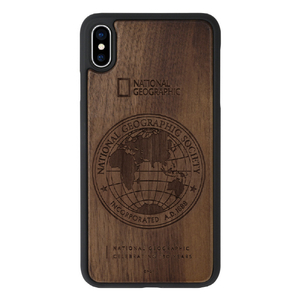 National Geographic iPhone XS Max用ケース 130th Anniversary case Nature Wood ウォルナット NG14144I65-イメージ1