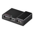 BUFFALO USB2．0 節電機能付き セルフパワーハブ(4ポート) ブラック BSH4AE12BK