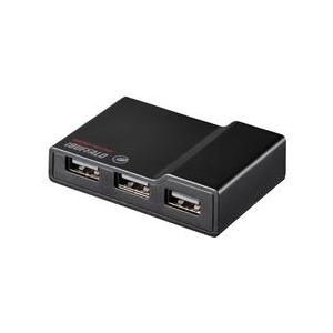 BUFFALO USB2．0 節電機能付き セルフパワーハブ(4ポート) ブラック BSH4AE12BK-イメージ1