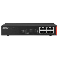 BUFFALO BS-GU2108P PoE給電 Gigaスイッチ 8ポート BS-GU21P