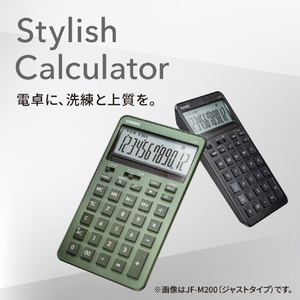 カシオ ジャスト型スタイリッシュ電卓 アイスブルー JF-M200-BU-N-イメージ4