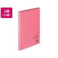 コクヨ クリヤーブック〈キャリーオール〉固定式 A4 20ポケット ピンク 10冊 1箱(10冊) F836111-ﾗ-1P