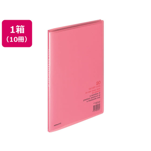 コクヨ クリヤーブック〈キャリーオール〉固定式 A4 20ポケット ピンク 10冊 1箱(10冊) F836111-ﾗ-1P-イメージ1