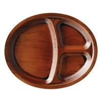 江部松商事 EBM/耐熱オーバルビュッフェプレート チーク刷毛目 1201723 FC208LS-6224190