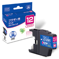 JIT ブラザー(brother) LC12M対応 ジットリサイクルインクカートリッジ マゼンタ JIT-B12M