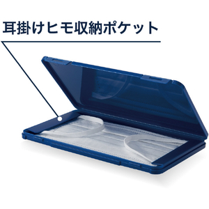 トラスコ 携帯用樹脂製マスクケース　１９０Ｘ１１０Ｘ１２ｍｍ　ネイビー MSC-NV-イメージ2