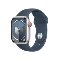 Apple Apple Watch Series 9(GPS + Cellularモデル)- 41mm シルバーアルミニウムケースとストームブルースポーツバンド - S/M MRHV3JA