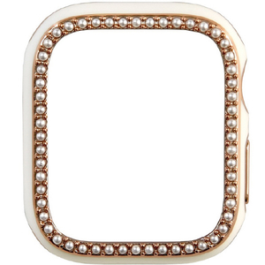 GAACAL APPLE WATCH 4-6/SE1-3/40MM用 「大人のパール」オリジナルフレーム GAACAL ホワイトローズゴールド W00571WR2-イメージ1