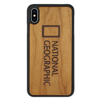 National Geographic iPhone XS Max用ケース Nature Wood チェリーウッド NG14145I65