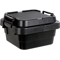 トラスコ中山 TRUSCO/トランクカーゴ フラット天板仕様 浅型 20L 黒BLKCFL-30 FC390XG-3695133